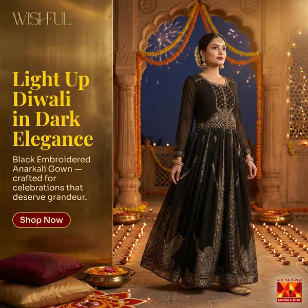 Festival campaign creative for an Indian apparel brand