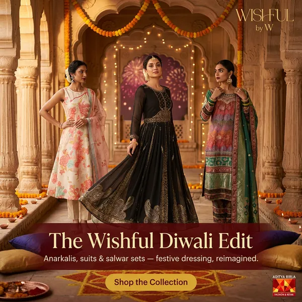 Festival campaign creative for an Indian apparel brand