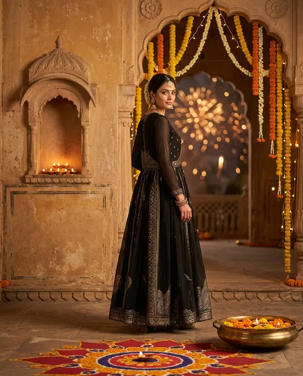 Festival campaign creative for an Indian apparel brand